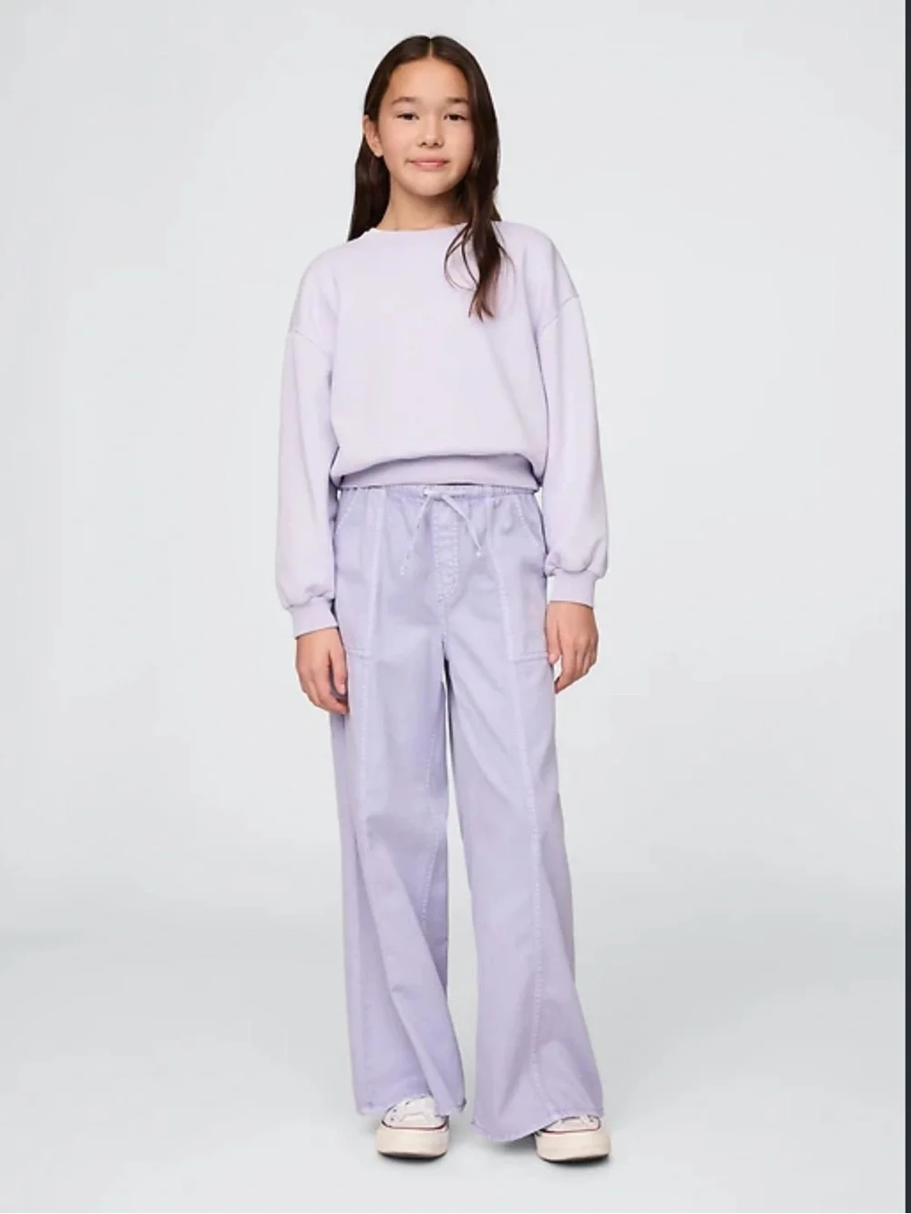 Girls' Easy Wide-Leg Utility Pants by Gap